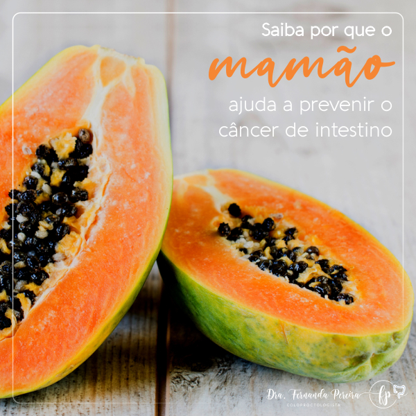 Saiba porque o mamão ajuda a prevenir o câncer de intestino